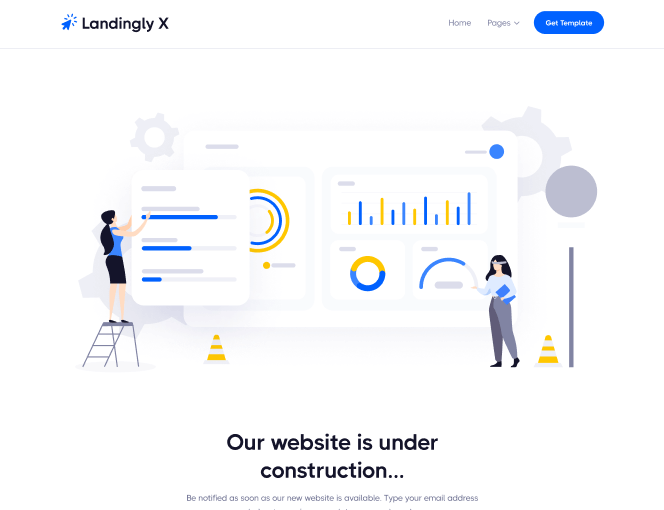 Coming Soon - Landingly X Webflow Template