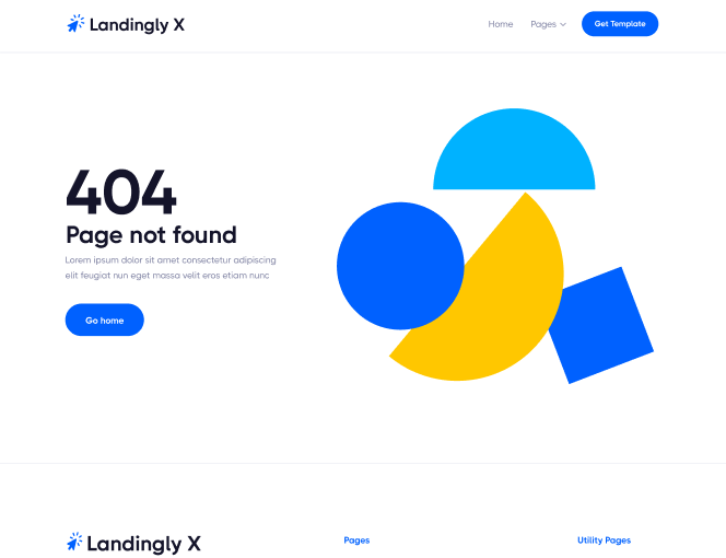 404 Not Found - Landingly X Webflow Template