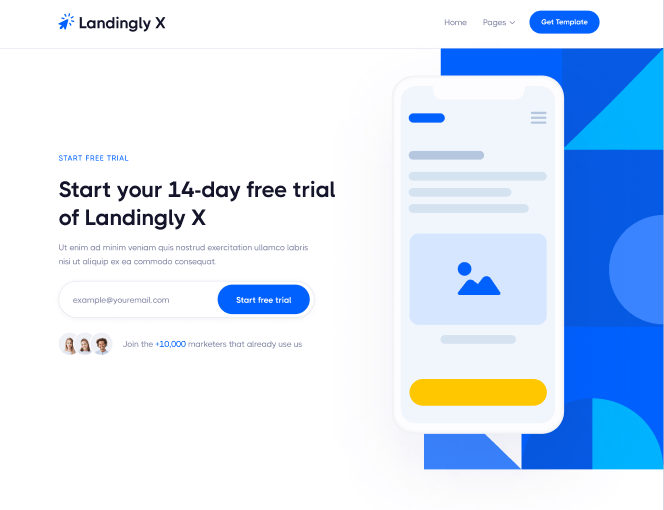 Landing Page V3 - Landingly X Webflow Template