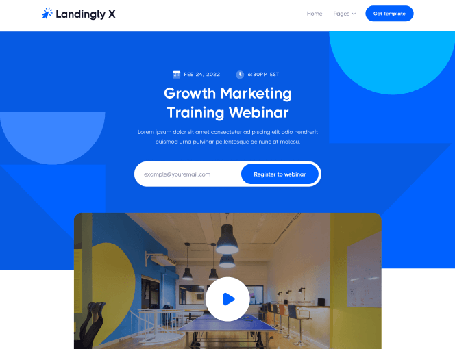 Webinar V3 - Landingly X Webflow Template