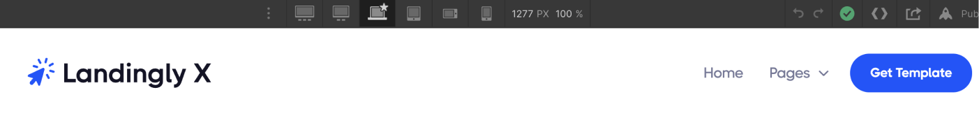 Responsive Design - Landingly X Webflow Template