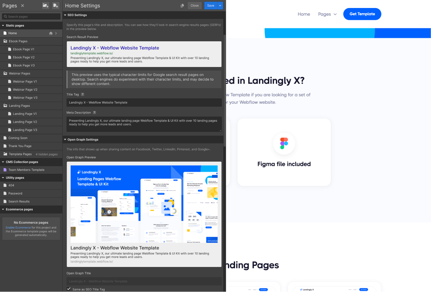 SEO - Landingly X Webflow Template